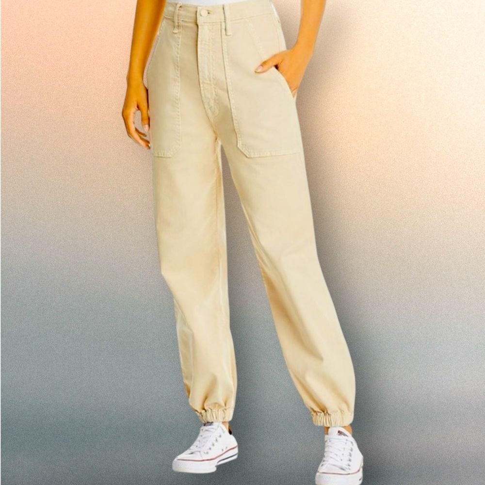 MOTHER Ankle & Cropped Jeans in Cream